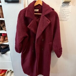 Universal Thread Maroon Wool Coat